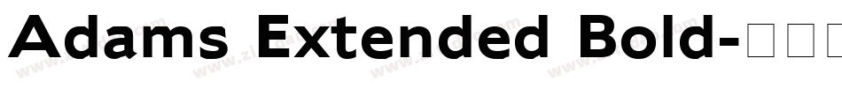 Adams Extended Bold字体转换